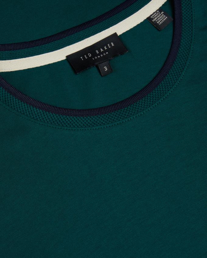 T-Shirt Ted Baker Short Sleeve Vert Foncé Homme | MGG-51039049